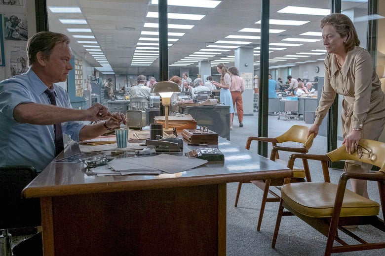 Hanks and Streep in The Post movie